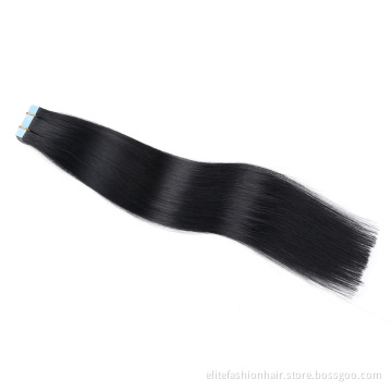 Factory Direct Tape In Hair Extensions remy Double Drawn Human Virgin Hair Extensions In Natural Color